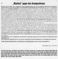 "Manifest" gegen den Avantgardismus (Flugblatt/Plakat)