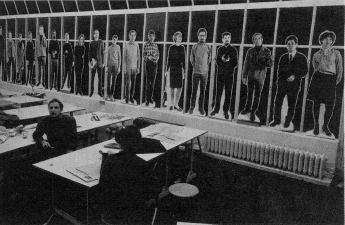 Action-Teaching "A-Männer, B-Männer", Bild: Hochschule für Bildende Künste Hamburg 1966 © Anke Grundmann.