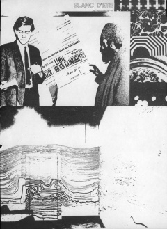 Die endlose Linie, Bild: Gemeinsame Aktion von Bazon Brock und Friedensreich Hundertwasser an der Hochschule für Bildende Künste Hamburg, 1959.