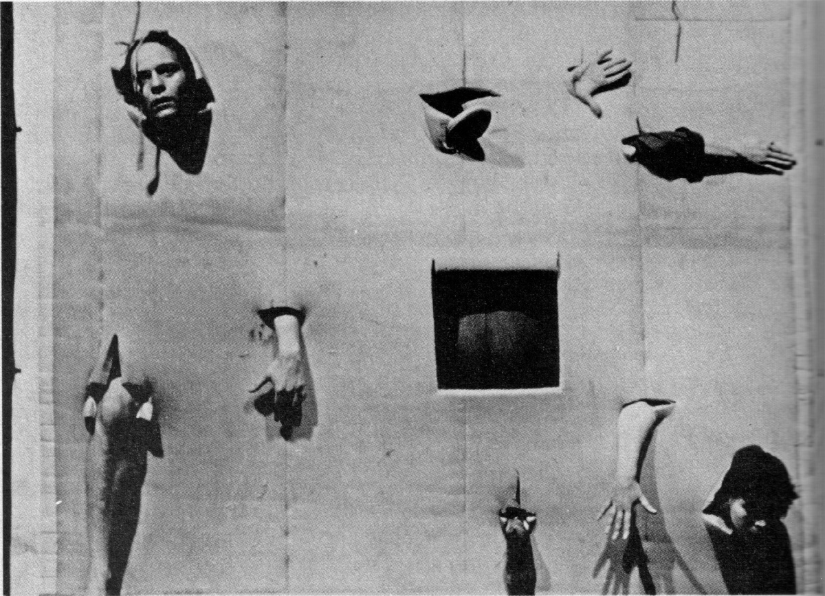 1 Bühnenbild "Unterstzuoberst", Bild: © Abisag Tüllmann, 1969.