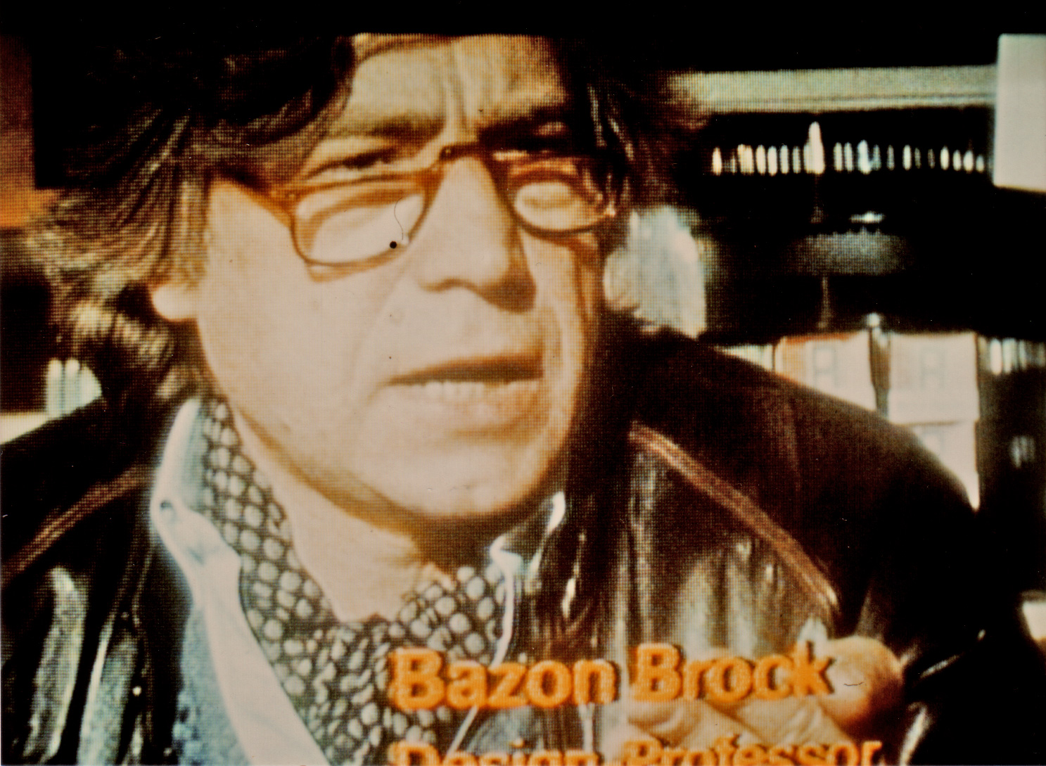 Bazon Brock, Design-Professor, Bild: vom Fernseher abfotografiert.