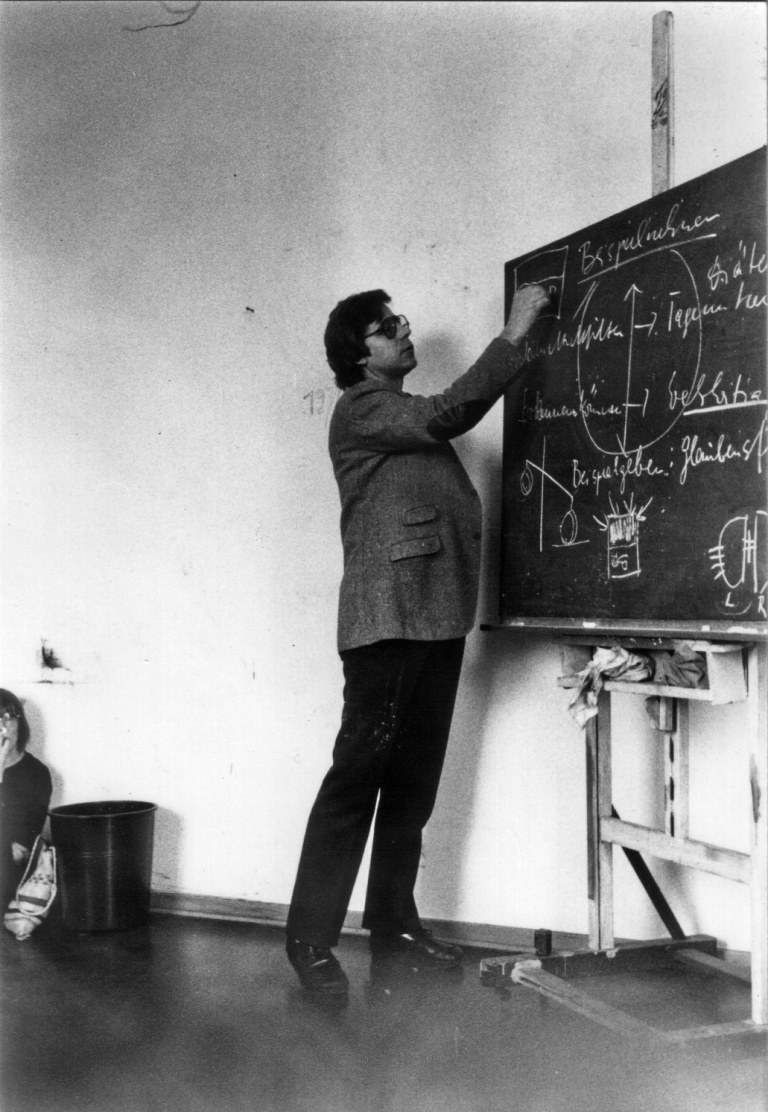 Städel-Seminar Februar 1975, Bild: Brock als Lehrer.