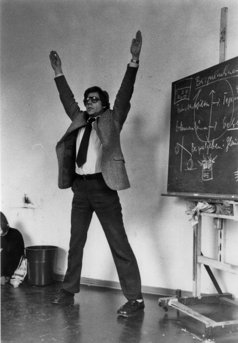 Städel-Seminar Februar 1975, Bild: Brock als Lehrer.