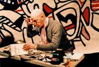 Bazon Brock als Jean Dubuffet in „Peggy und die anderen oder: Wer trägt die Avantgarde?“