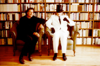 Lucius Burckhardt und James Lee Byars 1980er