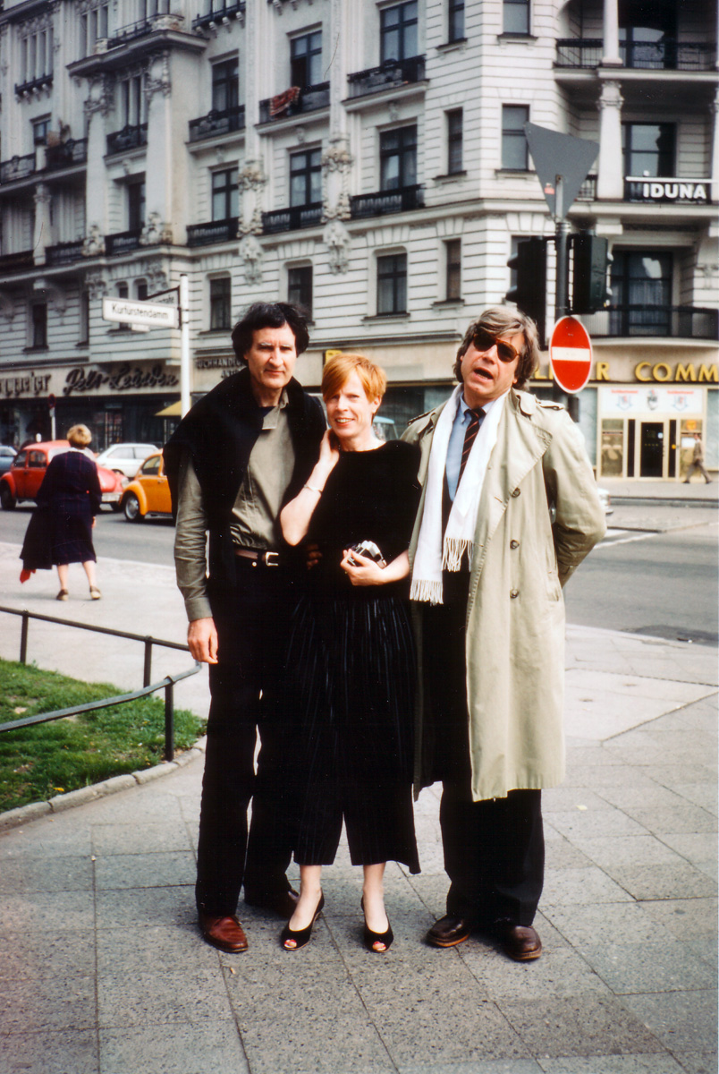 Lucius Burckhardt, Linde Burkhardt, Bazon Brock, Berlin 23.04.1983, Bild: ©Annemarie Burckhardt.