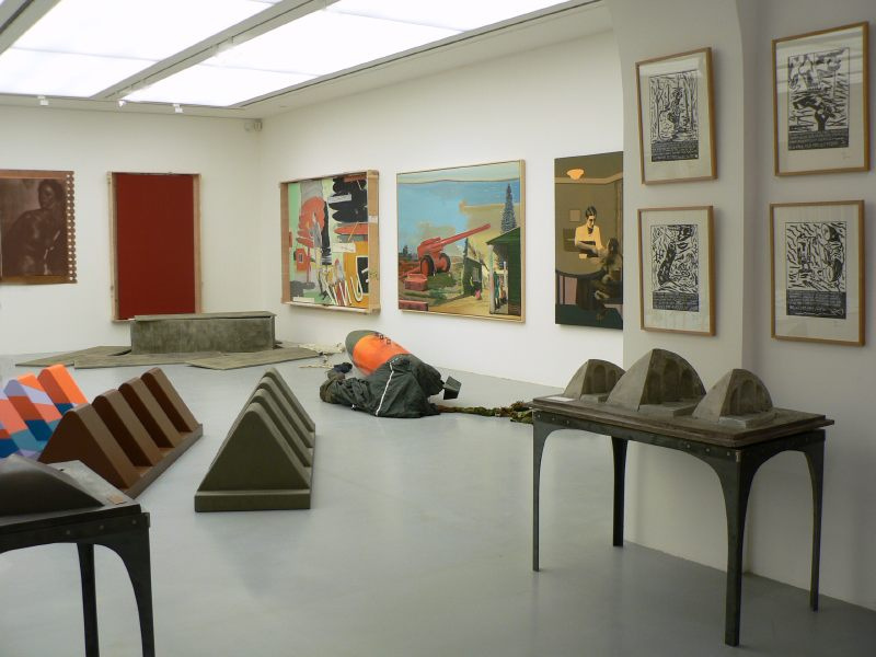 Ausstellung "Lustmarsch durchs Theoriegelände", Bild: Kestnergesellschaft Hannover, 2006.
