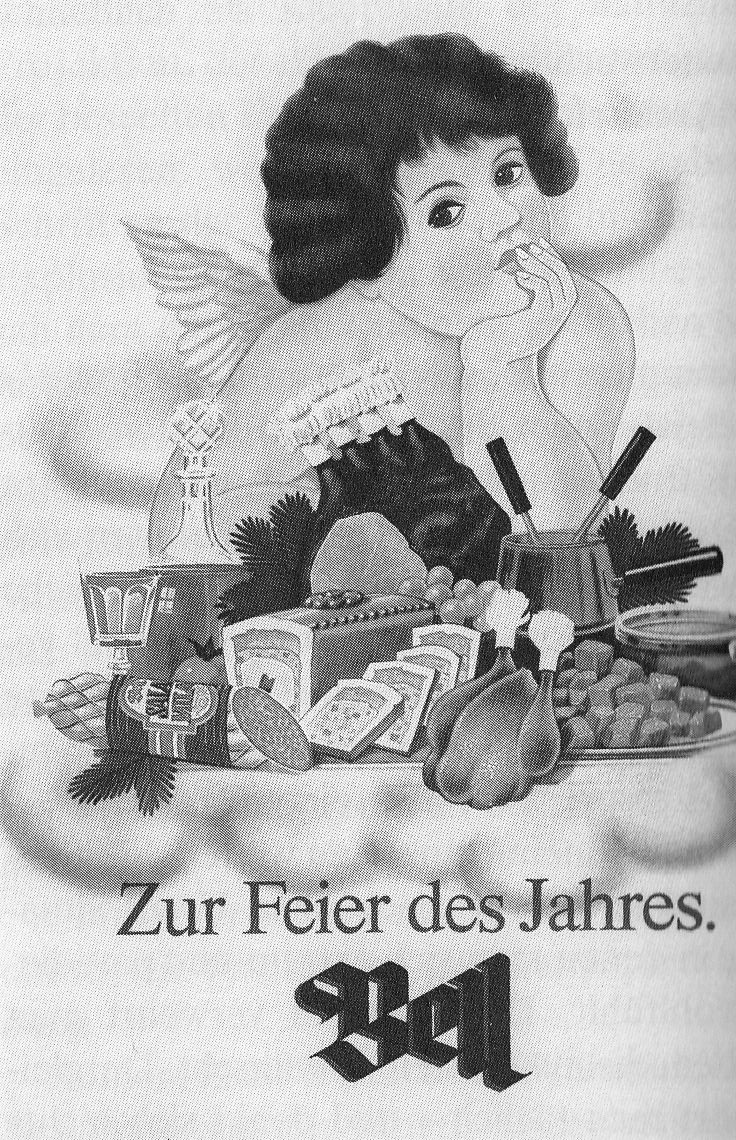 Anzeige des Nahrungsmittelkonzerns Bell, 1980/81, Bild: Linke Seite.