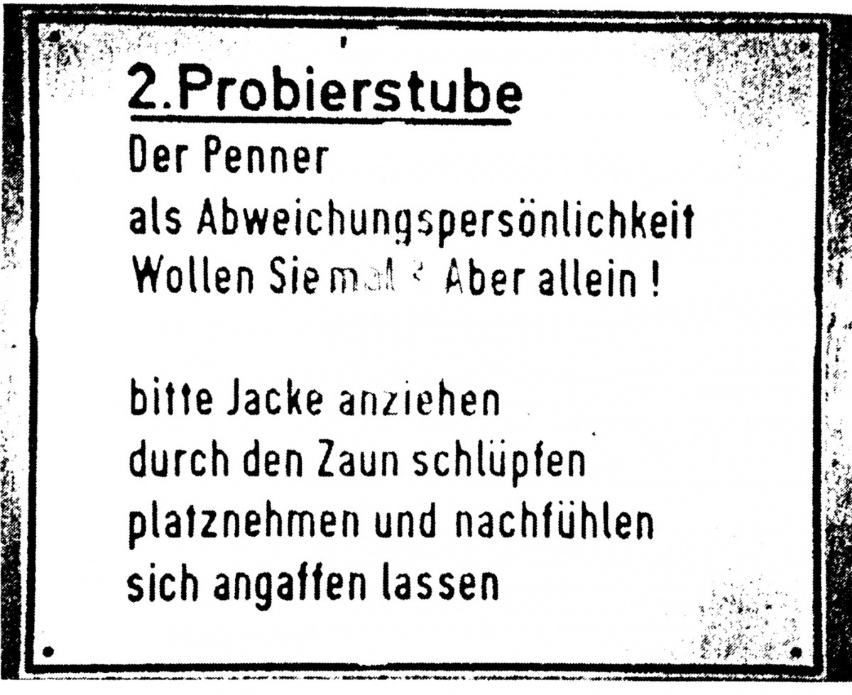 2. Probierstunde, Bild: Aktion "Persönlichkeit werden", Haus Deutscher Ring, Hamburg 1978.