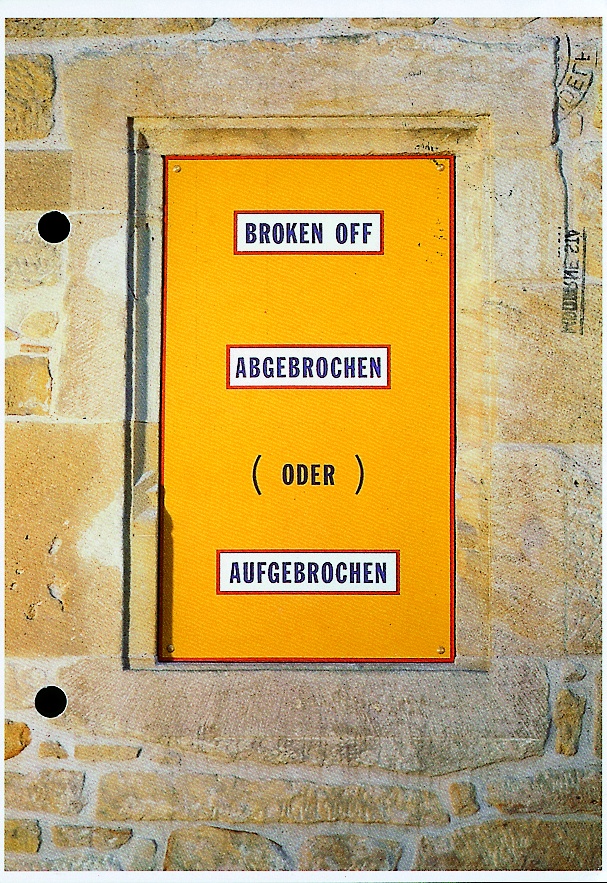 Broken off, Bild: aus: "Die Macht des Alters", 1998.
