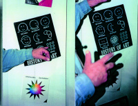 Besucherschule in der Ausstellung "Wa(h)re Kunst"