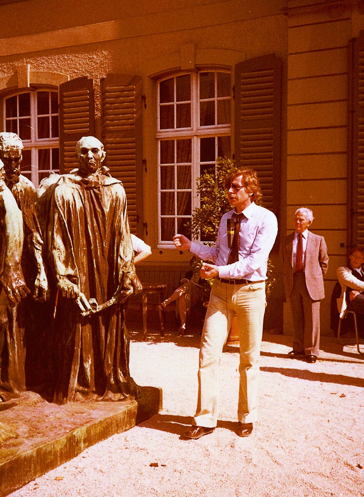 Besucherschule zur Ausstellung „Skulptur im 20. Jahrhundert“, Bild: Wenkenpark, Riehen b. Basel, 10./11.05.1980.