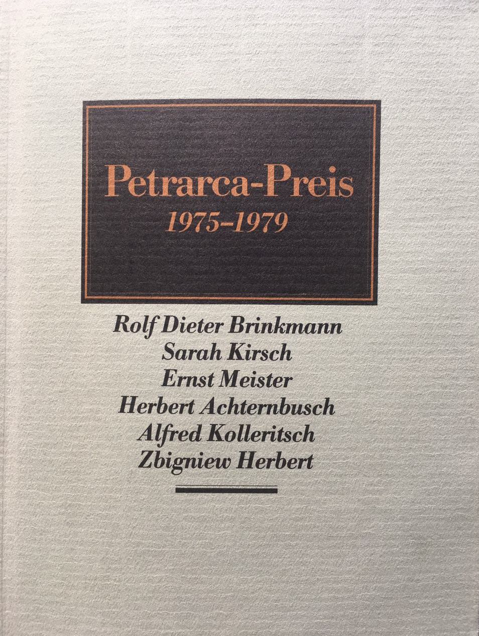 Petrarca-Preis 1975-1979, Bild: München: Autorenbuchhandlung, 1980..