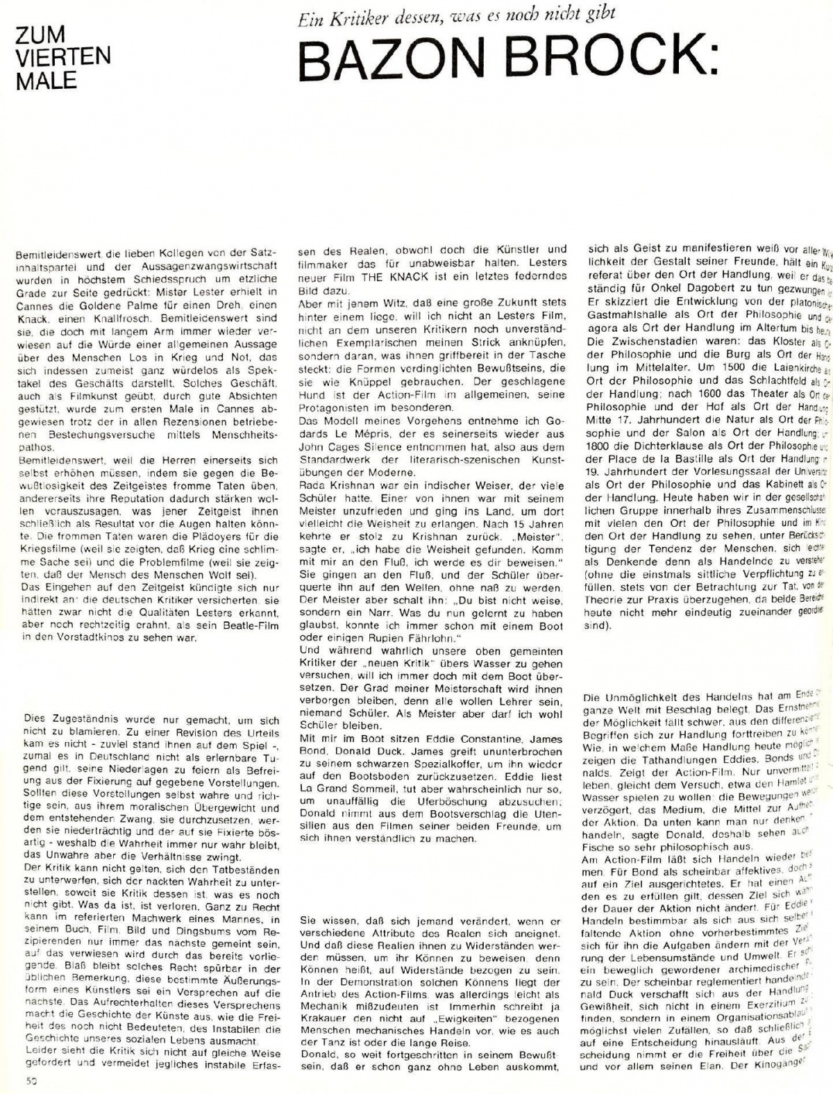 Film Zeitschrift 7/65 Text S.50